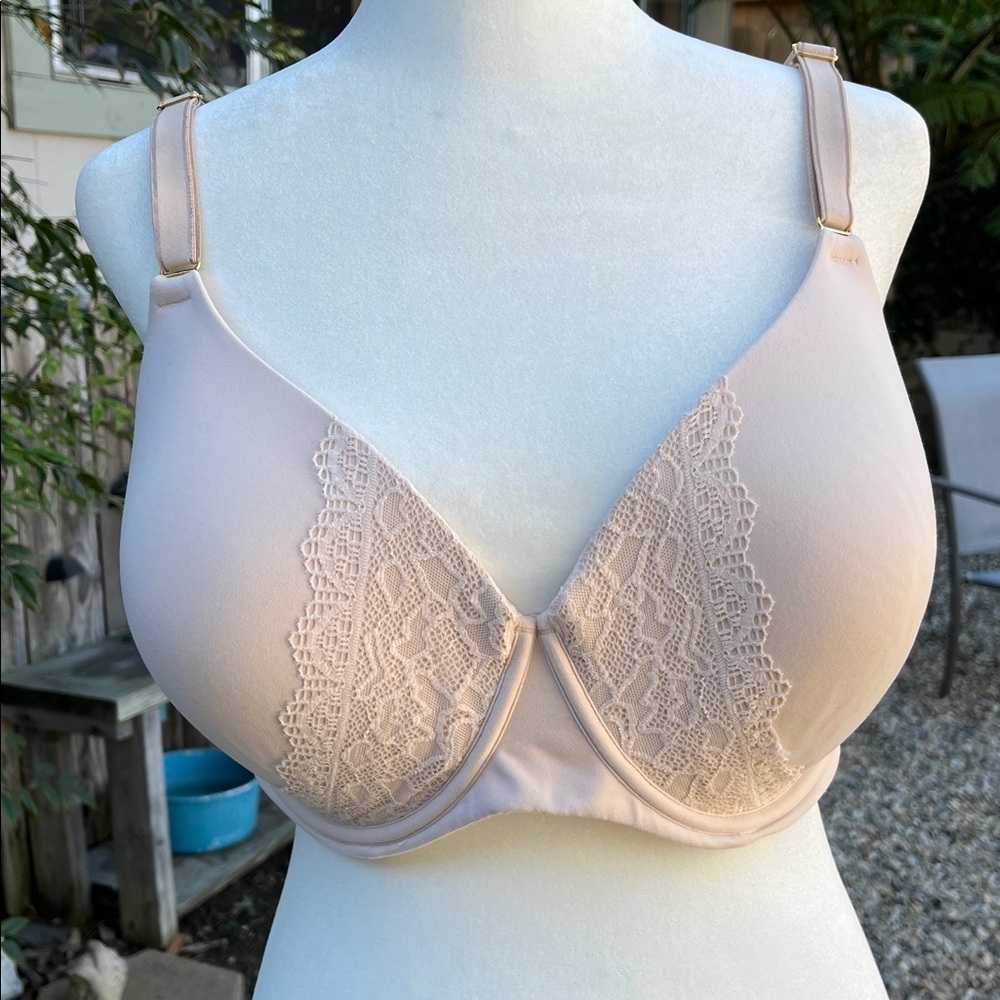 Soma Embraceable Perfect Coverage Bra in Cream 38DDD Like New